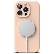 Husa pentru  iPhone 16 Pro Max Ringke - Silicone Magnetic MagSafe - Roz