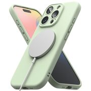 Husa pentru  iPhone 16 Pro Max Ringke - Silicone Magnetic MagSafe - Verde