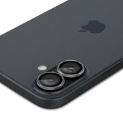 [Pachet 2x] Folie sticla camera iPhone 16 / 16 Plus Spigen Glas.tR Optik EZ Fit Pro, transparenta
