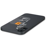 [Pachet 2x] Folie sticla camera iPhone 16 / 16 Plus Spigen Glas.tR Optik EZ Fit Pro, transparenta