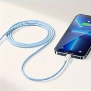 Cablu de date si incarcare USB Type-C la USB Type-C, Super Fast Charging, flexibil si durabil, 60W, 1m, compatibil Samsung, iPhone, Xiaomi, Honor, Oppo, Motorola - alb