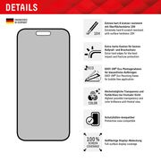Folie sticla premium iPhone 16 Plus Displex Real Glass Privacy Full Cover, negru