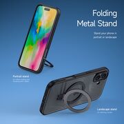 Husa iPhone 16 Plus Dux Ducis Aimo MagSafe Magnetic Stand, negru