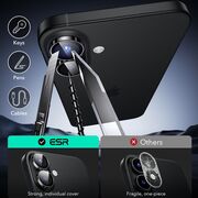 Folie sticla camera iPhone 16 / 16 Plus ESR Armorite Camera Lens Protectors, negru