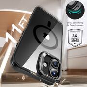 [Pachet 360°] Husa + folie iPhone 16 Plus ESR Classic Hybrid HaloLock Kickstand, negru/transparenta