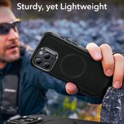 Husa iPhone 16 Pro ESR Cyber Armor Kickstand, gri