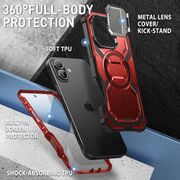 [Pachet 360°] Husa + folie iPhone 16 I-Blason Armorbox, rosu