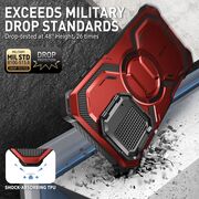[Pachet 360°] Husa + folie iPhone 16 I-Blason Armorbox, rosu