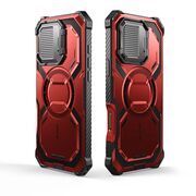 [Pachet 360°] Husa + folie iPhone 16 Plus I-Blason Armorbox, rosu