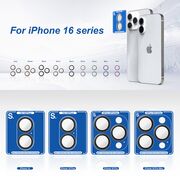 Folie sticla iPhone 16 Pro / 16 Pro Max Lito S+ Camera Protector, argintiu