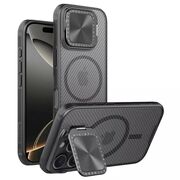 Husa iPhone 16 Pro Nillkin CamShield Prop Magnetic, negru/transparenta