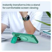 Husa iPhone 16 Pro Nillkin Iceblade Prop Magnetic, fara decupaj camera, verde