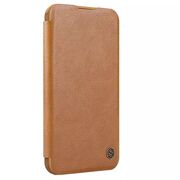 Husa iPhone 16 Nillkin Qin Prop Leather, maro