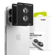 [Pachet 2x] Folie sticla camera iPhone 16 / 16 Plus Ringke Camera Lens Frame, negru