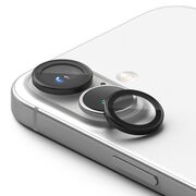 [Pachet 2x] Folie sticla camera iPhone 16 / 16 Plus Ringke Camera Lens Frame, negru