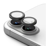 [Pachet 2x] Folie sticla camera iPhone 16 / 16 Plus Ringke Camera Lens Frame, negru