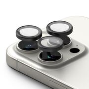[Pachet 2x] Folie sticla camera iPhone 16 Pro / 16 Pro Max Ringke Camera Lens Frame, negru