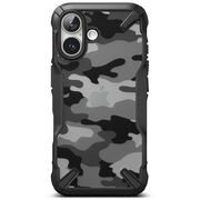 Husa iPhone 16 Ringke Fusion X Design, camo black