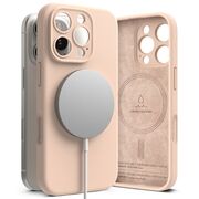 Husa pentru  iPhone 16 Pro Ringke - Silicone Magnetic MagSafe - Roz