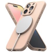 Husa pentru  iPhone 16 Pro Ringke - Silicone Magnetic MagSafe - Roz