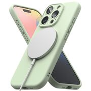 Husa pentru  iPhone 16 Pro Ringke - Silicone Magnetic MagSafe - Verde