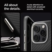 Husa iPhone 16 Pro Spigen Enzo Aramid, negru