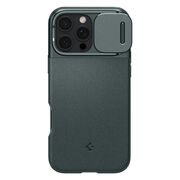 Husa premium pentru  iPhone 16 Pro Spigen - Optik Armor - Verde