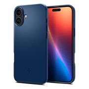 Husa iPhone 16 Spigen Thin Fit MagSafe, bleumarin