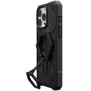 Husa iPhone 16 Pro Max UAG Monarch Pro MagSafe Bundle, Carbon Fiber / Black Stand