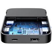 Statie de incarcare Type-C, SD, TF, USB, HDMI Baseus, CAHUB-AT01