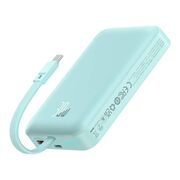 Acumulator extern Baseus - power bank magnetic mini (p1002210b333-00) - magsafe, 2x usb-c, lightning, 30w, fast charge, 10000mah - blue
