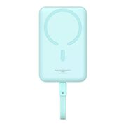 Acumulator extern Baseus - power bank magnetic mini (p1002210b333-00) - magsafe, 2x usb-c, lightning, 30w, fast charge, 10000mah - blue