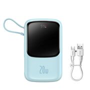 Acumulator extern 20000mAh Baseus cu cablu iPhone, PPQD030003