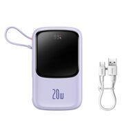 Acumulator extern 20000mAh Baseus cu cablu iPhone, PPQD030005