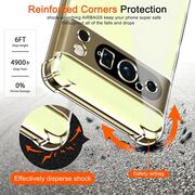 Husa pentru Google Pixel 9 Pro XL Anti-Shock, reinforced 4 corners, clear