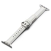 Curea Apple Watch SE 40mm Ringke Leather One Padded Slim, alb