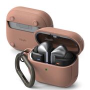 Husa Samsung Galaxy Buds 3 / 3 Pro Ringke Onyx Magnetic, bej