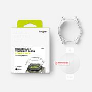 Husa + folie Samsung Galaxy Watch7 44mm Ringke Slim, transparenta