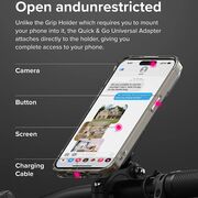[Pachet 2x] Adaptor suport telefon bicicleta Ringke Quick & Go, negru