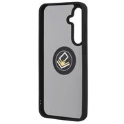 Husa de protectie pentru  Samsung Galaxy S24 FE premium cu inel stand rotativ, suport magnetic si bumper anti-alunecare - negru