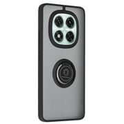 Husa de protectie pentru Xiaomi Redmi Note 14 Pro 5G premium cu inel stand rotativ, suport magnetic si bumper anti-alunecare - negru