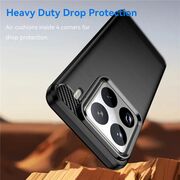 Husa pentru Xiaomi 15 Carbon Liquid Silicone, negru