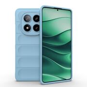 Husa pentru Xiaomi Redmi Note 14 Pro 5G Liquid Silicone, Microfibre Lining, Non-Slip Airbag Design, albastru