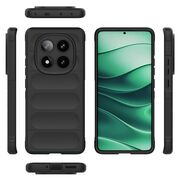 Husa pentru Xiaomi Redmi Note 14 Pro 5G Liquid Silicone, Microfibre Lining, Non-Slip Airbag Design, albastru