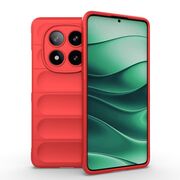 Husa pentru Xiaomi Redmi Note 14 Pro 5G Liquid Silicone, Microfibre Lining, Non-Slip Airbag Design, rosu