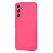 Husa pentru  Samsung Galaxy A16 Liquid Silicone cu MagSafe, subțire, captusita cu microfibra, anti amprentă, protectie cameră foto, fucsia