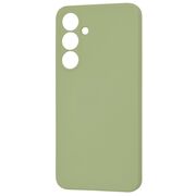 Husa pentru  Samsung Galaxy S24 FE Liquid Silicone cu MagSafe, subțire, captusita cu microfibra, anti amprentă, protectie cameră foto, verde