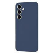 Husa pentru  Samsung Galaxy S24 FE Liquid Silicone cu MagSafe, subțire, captusita cu microfibra, anti amprentă, protectie cameră foto, albastru