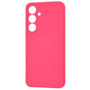Husa pentru  Samsung Galaxy S24 FE Liquid Silicone cu MagSafe, subțire, captusita cu microfibra, anti amprentă, protectie cameră foto, fucsia