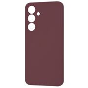 Husa pentru  Samsung Galaxy S24 FE Liquid Silicone cu MagSafe, subțire, captusita cu microfibra, anti amprentă, protectie cameră foto, bordeaux